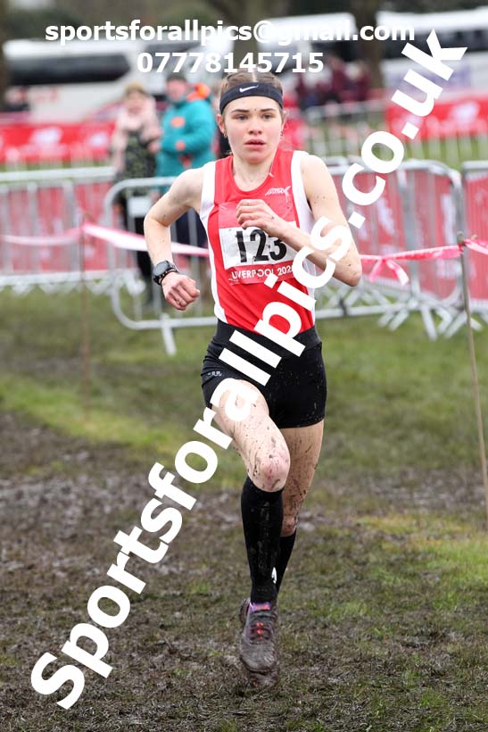 Senior girls, 2020 New Balance English Schools Champs., Sefton Park, Liverpool. Photo: David T. Hewitson/Sports for All Pics